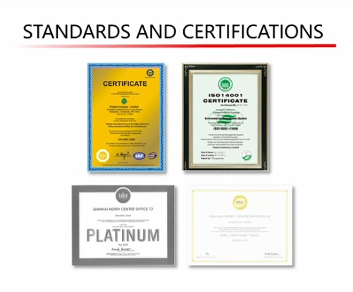 STANDARDS AND CERTIFICATIONS